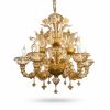 Lampadario Rezzonico 6 Luci L'Aura Dorata